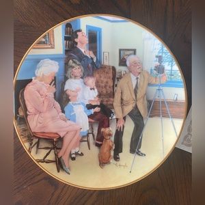 1985 Michael Hagel Family Portrait Plate